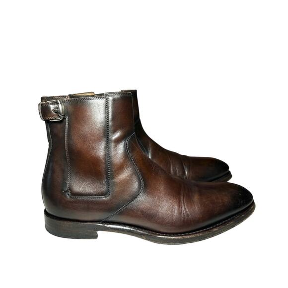 Gucci Men's Brown Leather Chelsea Boots Size 5.5(UK) 6.5(US) 40.5(EU) - Picture 2 of 11